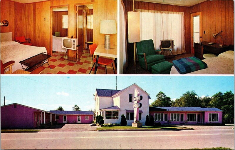 Monarch Motel - Old Postcard (newer photo)
